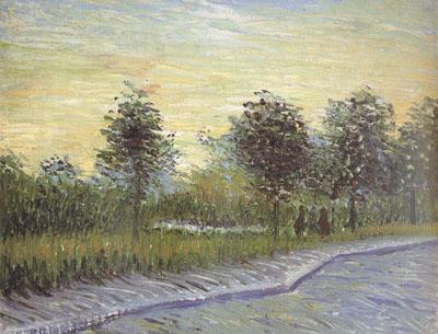 Vincent Van Gogh Lane in Voyer d'Argenson Park at Asnieres (nn04) China oil painting art